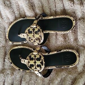 Tory Burch Miller Metal Logo Sandal